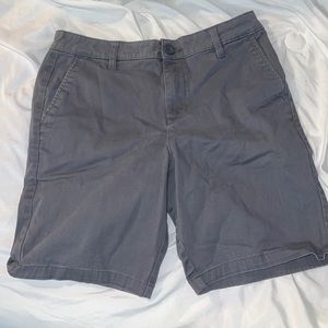 BLUE CROWN Gray Mens Classic Chino Shorts
